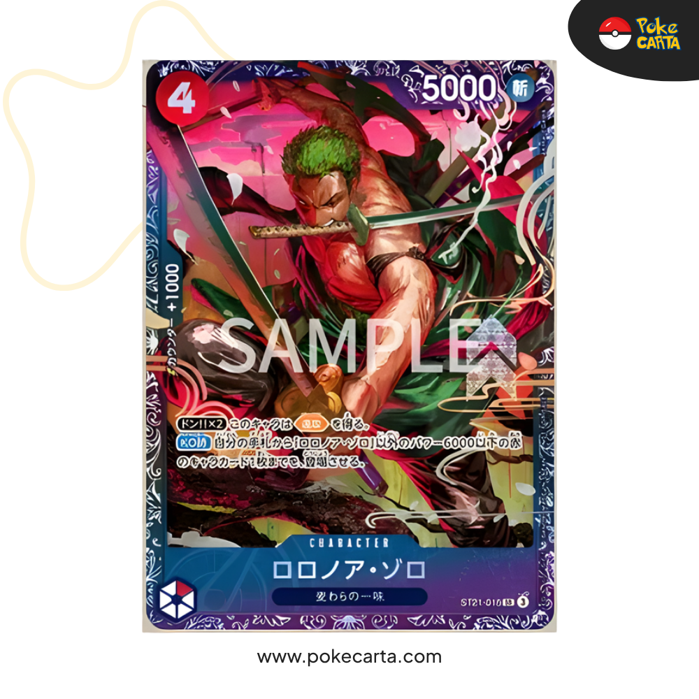 One Piece: Zoro ST21-015 Bătălie Flagship (JP) – PokeCarta.com