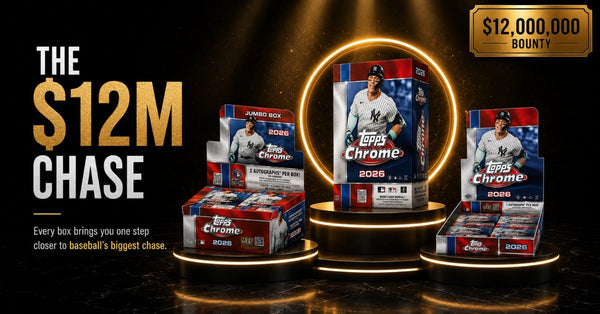 12 milijonov dolarjev v enem paketku? Vse o 2026 Topps Chrome Baseball "The $12M Chase" mrzlici!