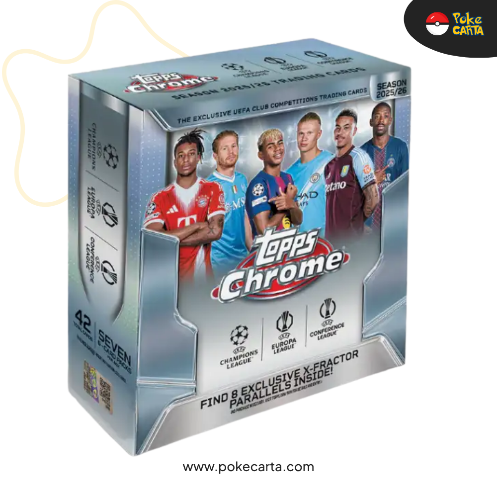 2025-26 TOPPS CHROME UEFA CLUB COMPETITIONS – MEGA BOX