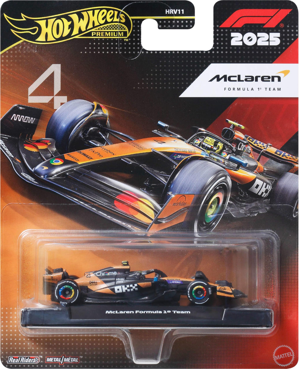 MATTEL: HOT WHEELS PREMIUM F1 TEAM MCLAREN DRIVER 2