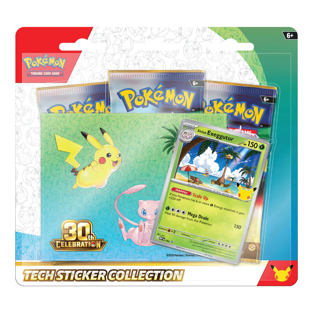 POKÉMON: 30th CELEBRATION TECH STICKER COLLECTION (EN) - Prednaročilo