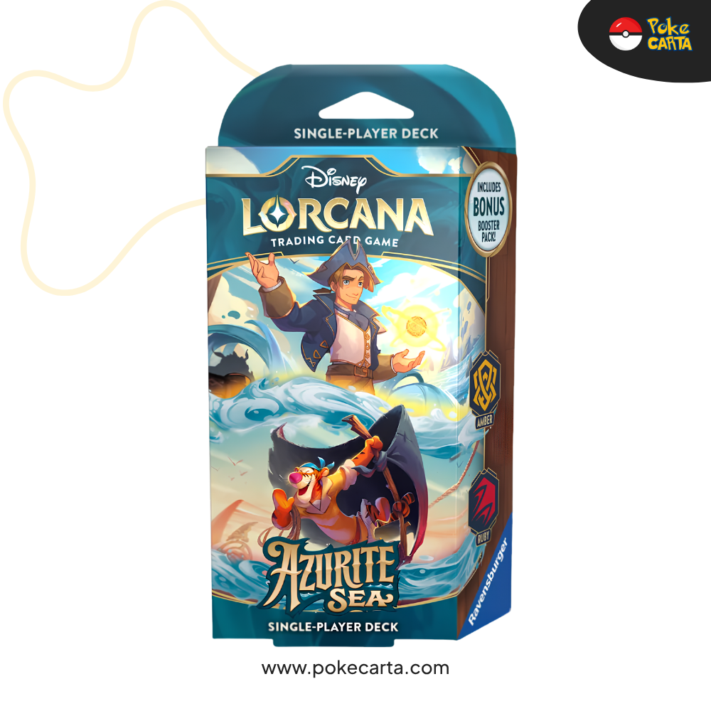 DISNEY LORCANA: AZURITE SEA STARTER DECK - AMBER & RUBY (EN)