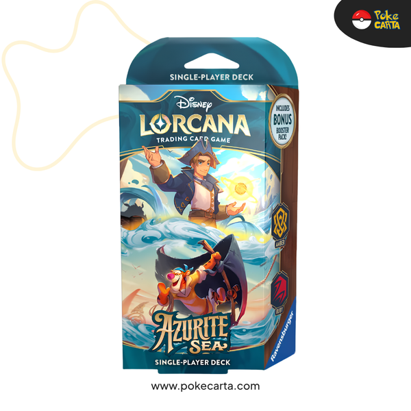DISNEY LORCANA: AZURITE SEA STARTER DECK - AMBER & RUBY (EN)