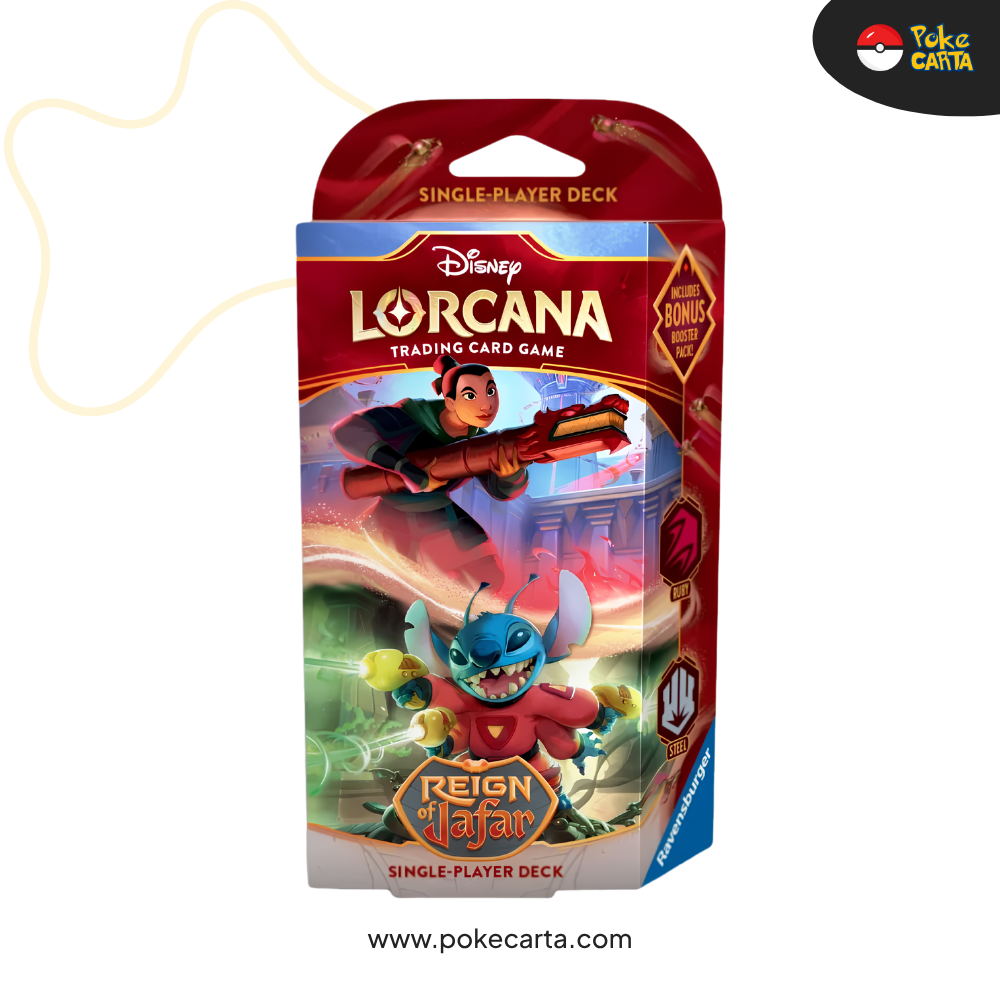 DISNEY LORCANA: REIGN OF JAFAR STARTER DECK - RUBY & STEEL (EN)
