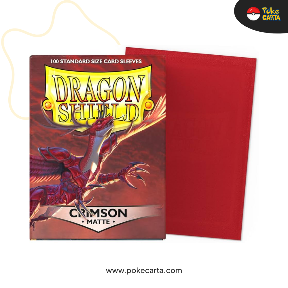 DRAGON SHIELD - STANDARD SLEEVES (100 SLEEVES) - CRIMSON