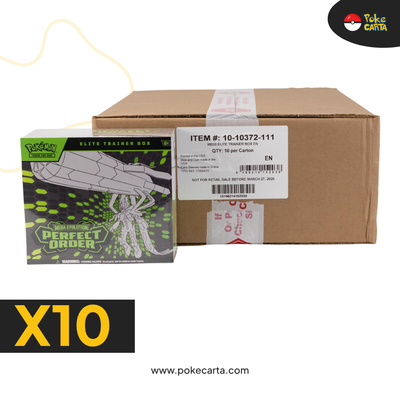 PERFECT ORDER - ORIGINALLY SEALED 10 ELITE TRAINER BOX CASE