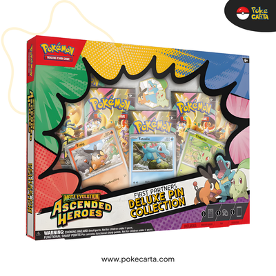 FIRST PARTNER - ASCENDED HEROES - MEGA EVOLUTION - DELUXE PIN COLLECTION