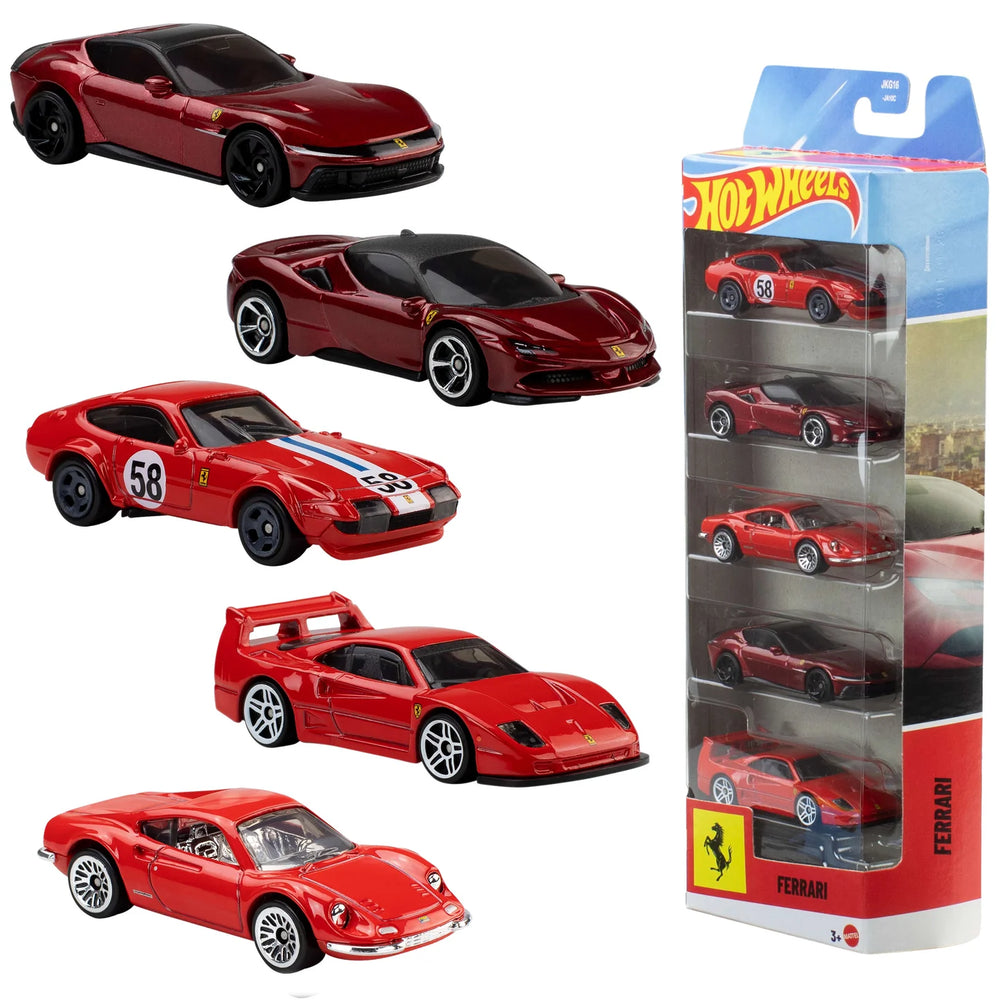 MATTEL: HOT WHEELS FERRARI 5-PACK (EN)