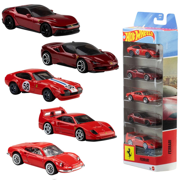 MATTEL: HOT WHEELS FERRARI 5-PACK (EN)