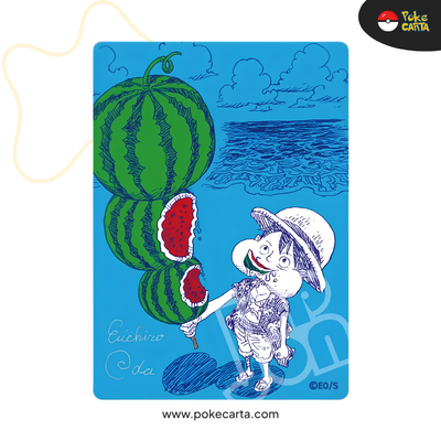 ONE PIECE: PROMO CARD PIECE NATSUCOMI 2026 - METAKIRA LUFFY WATERMELON (JP)