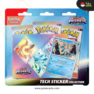 POKÉMON: Scarlet & Violet 8.5: Prismatic Evolutions Tech Sticker Collection - Glaceon (EN)