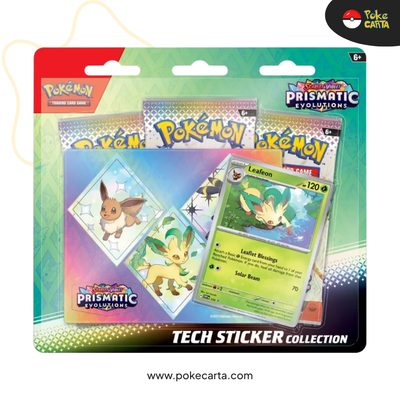 POKÉMON: Scarlet & Violet 8.5: Prismatic Evolutions Tech Sticker Collection - Leafeon (EN)