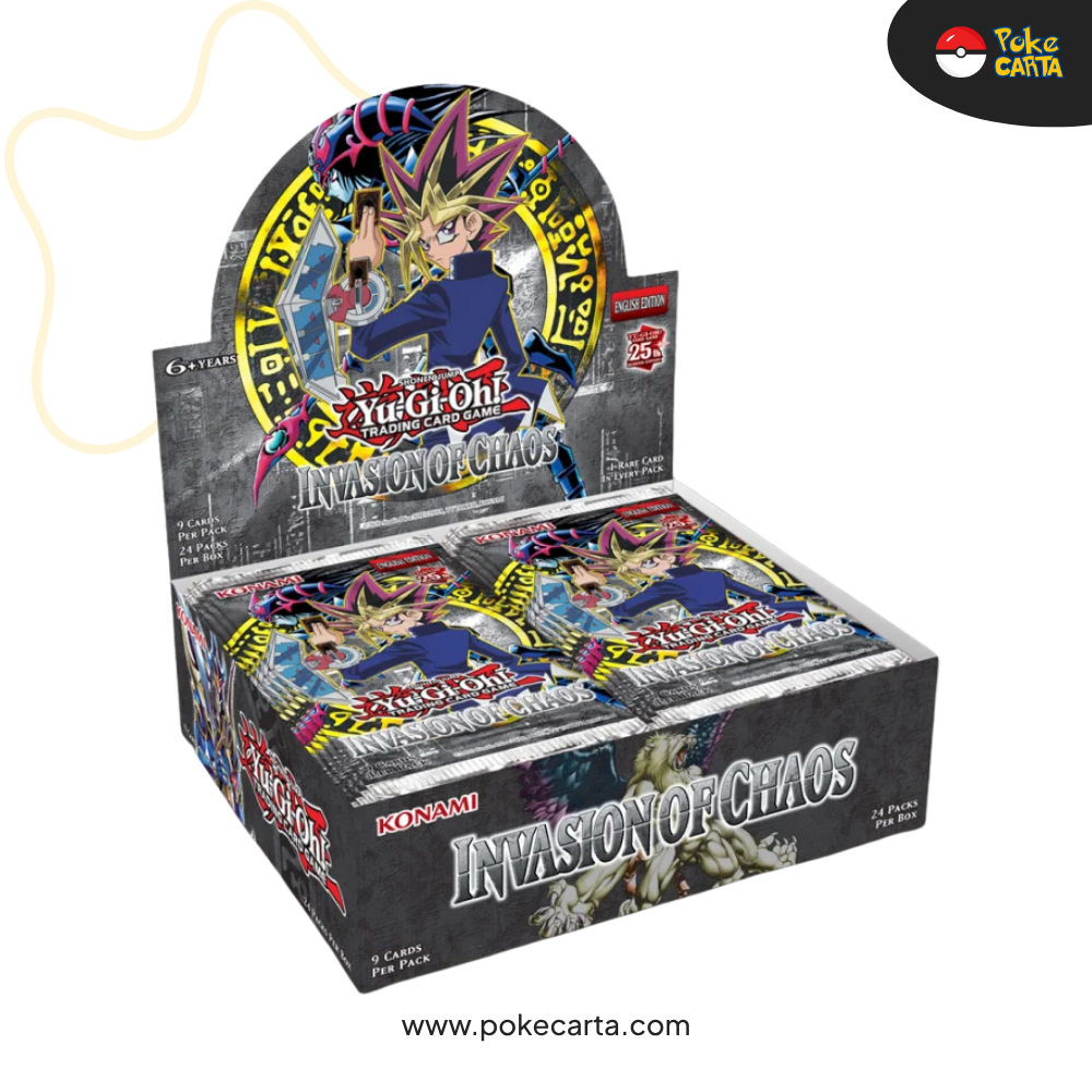 YU-GI-OH! Colecție Legendară 25 Aniversare: Expozitor de Boosteri Set Invadarea Haosului (EN)