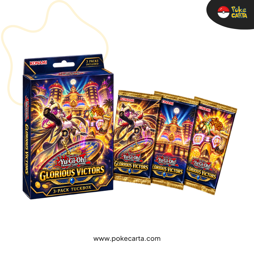 YU-GI-OH! GLORIOUS VICTOR 3-PACK TUCKBOX (EN) - Prednaročilo