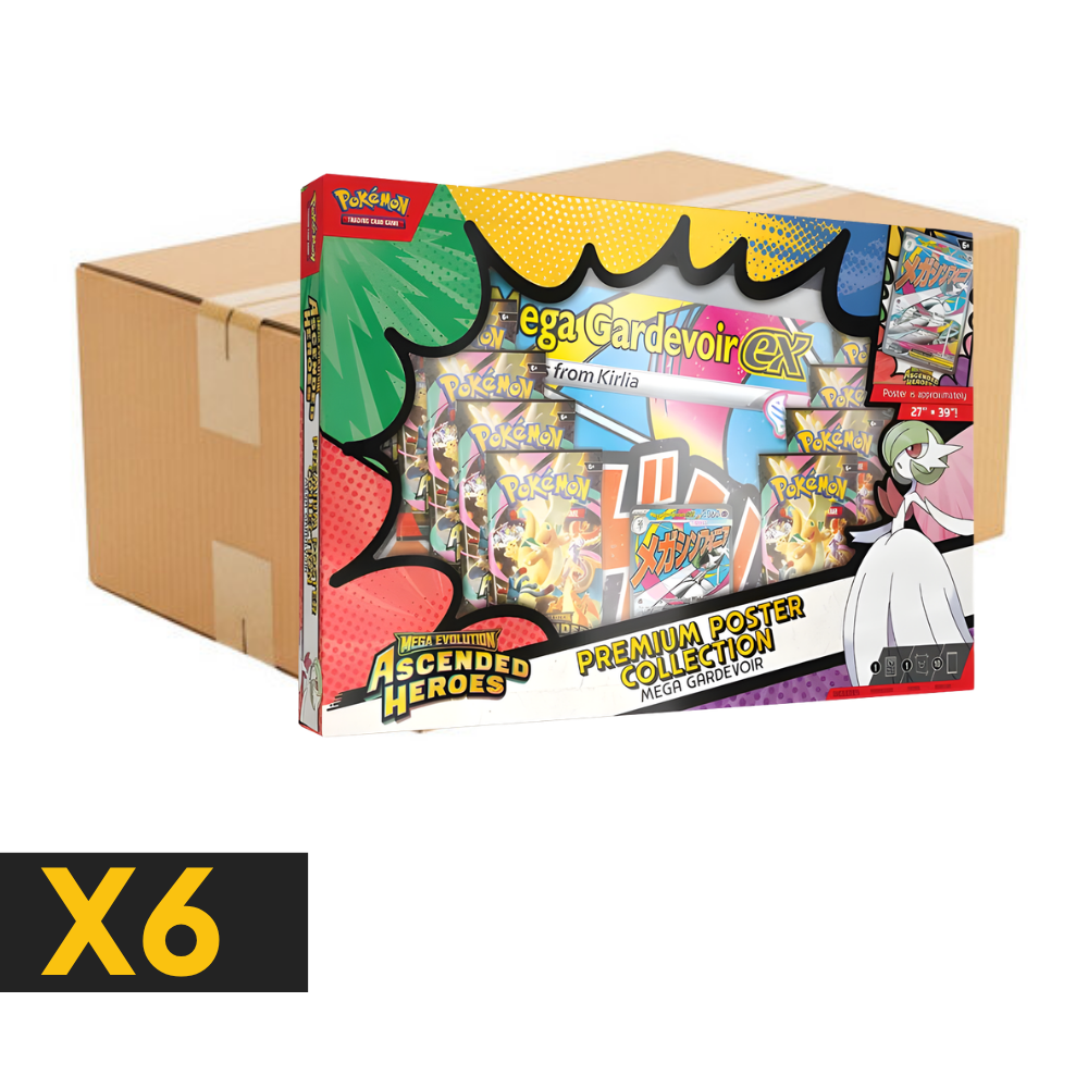 ASCENDED HEROES - SEALED 6 MEGA EVOLUTION - PREMIUM POSTER COLLECTION - GARDEVOIR