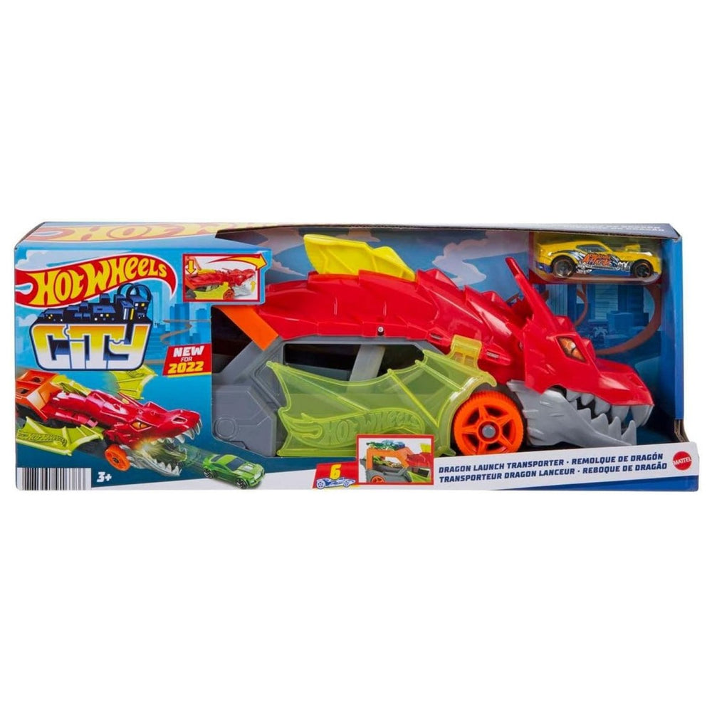 MATTEL: HOT WHEELS CITY DRAGON LAUNCH TRANSPORTER