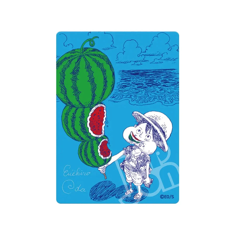ONE PIECE: PROMO CARD PIECE NATSUCOMI 2026 - METAKIRA LUFFY WATERMELON (JP)