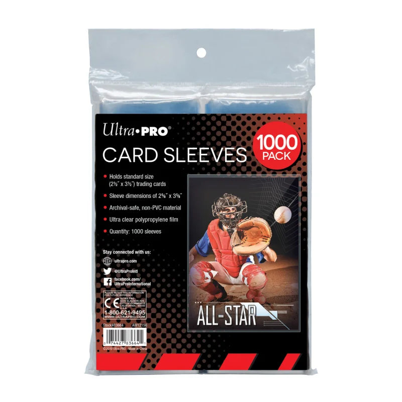 Ultra Pro: STANDARD SLEEVES - REGULAR SOFT CARD (1000 KOSOV)